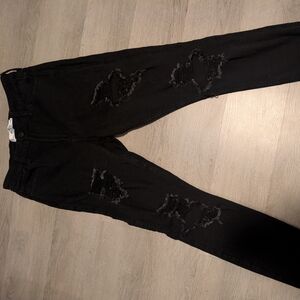 Hollister Curvy High Rise Super Skinny Black Jeans W29 L  8L Soft Stretch